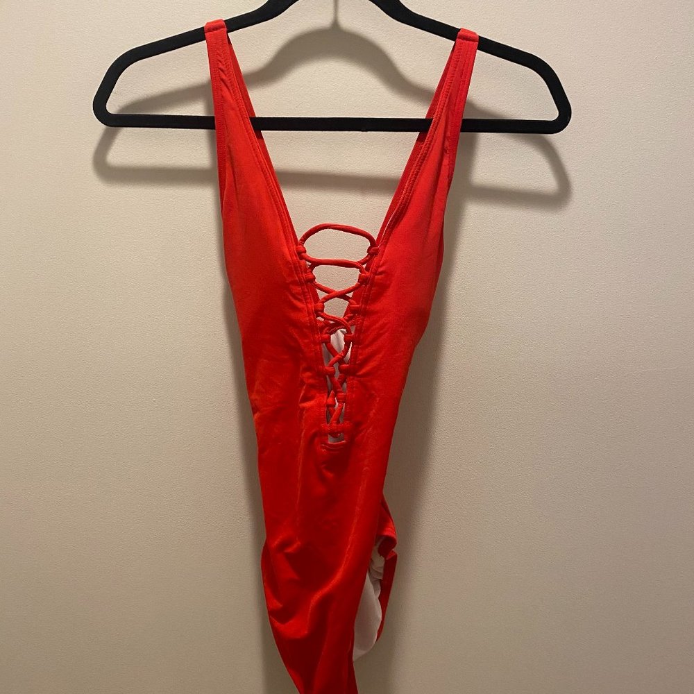 Michael Kors Red Swimsuit